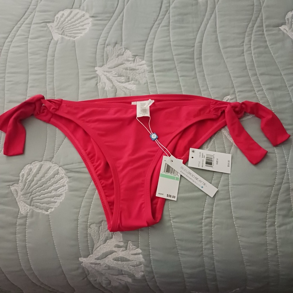 Bleu Rod Beattie Vibrant Red Bikini Bottom